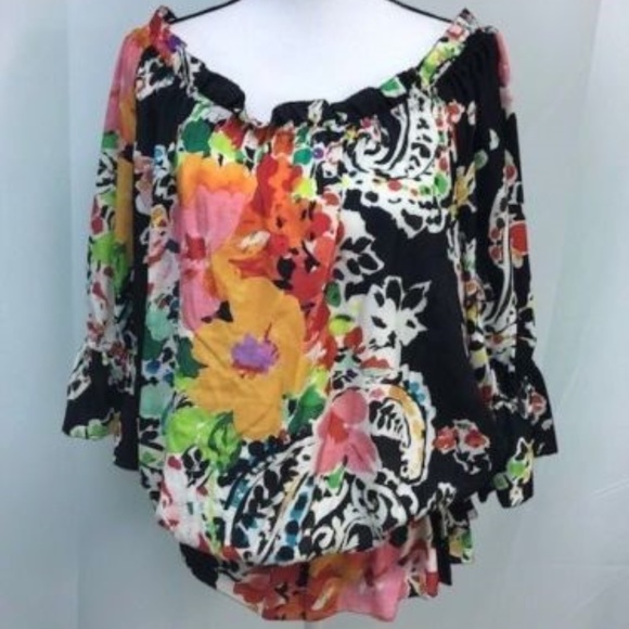 Lauren Ralph Lauren Tops - Lauren Ralph Lauren  On/Off Shoulder Floral Top
